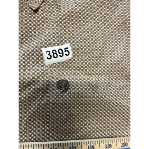 Wrangler George Strait Button Up Shirt Adult XL Tan Long Sleeve Cowboy Western - Picture 6 of 6